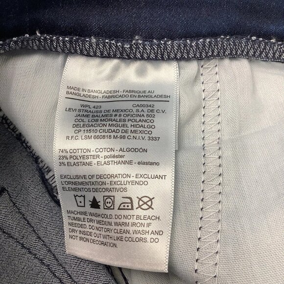 NWT Denizen Levi's High-Rise Moto Jegging Denim Pull-On Stretch Jeans Size Small - Picture 8 of 10